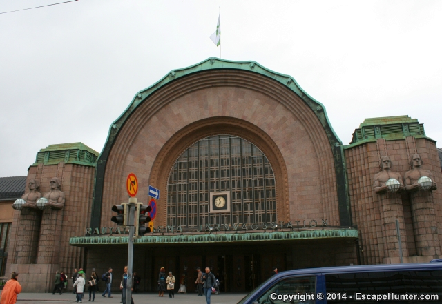 Train station entrance
