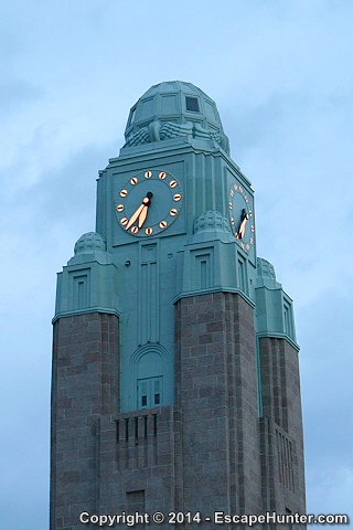 Helsinki Central Railway Station's clocktower