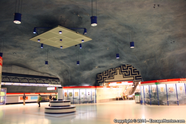 Ruoholahti station ceiling