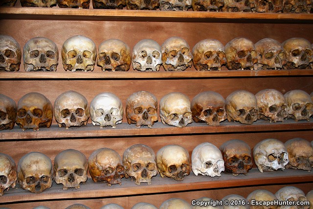 Skulls at the Great Meteoron Monastery