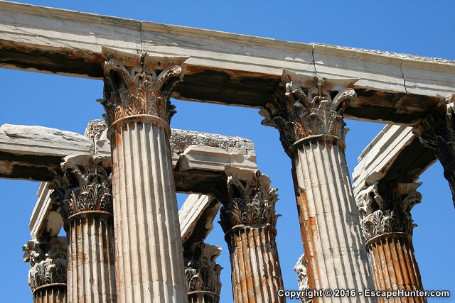 Corinthian columns: Temple of Zeus