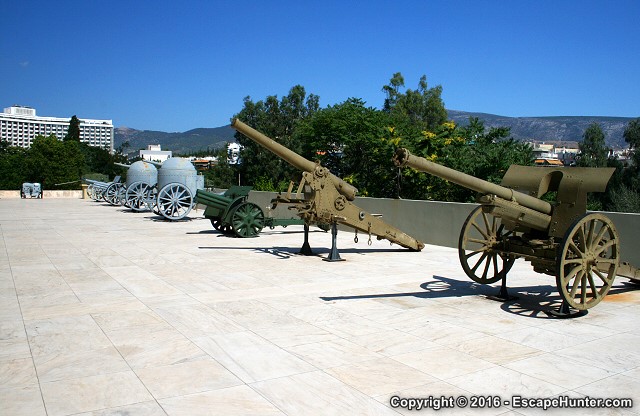 Athens War Museum old guns