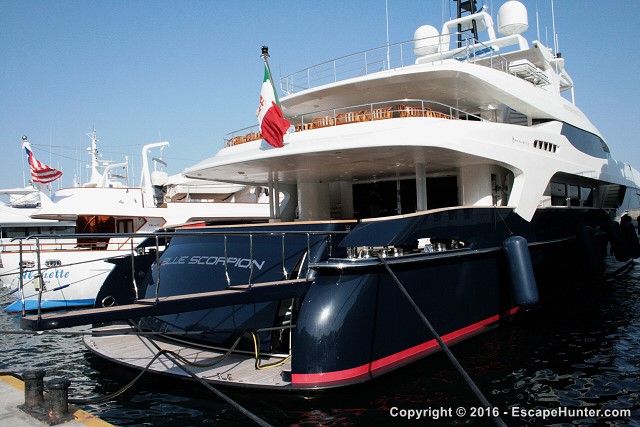 Italian yacht in Piraeus