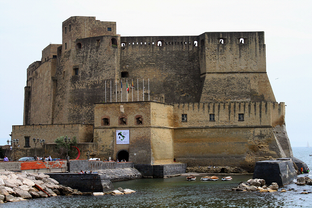 Flat walls of Castel dell'Ovo