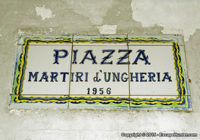 1956 martyrs plaque on Capri