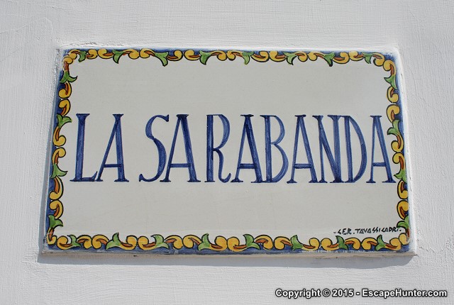 Beautiful name tile on Capri