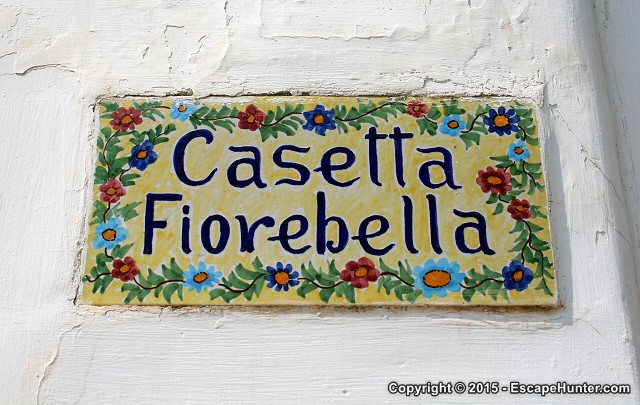 Flowers on ceramic tile