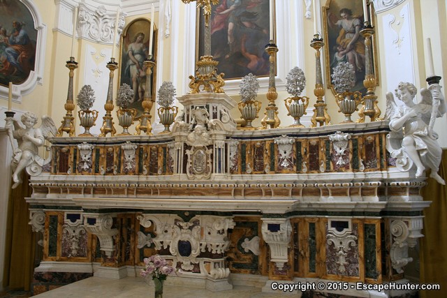 Decoration inside the San Michele church