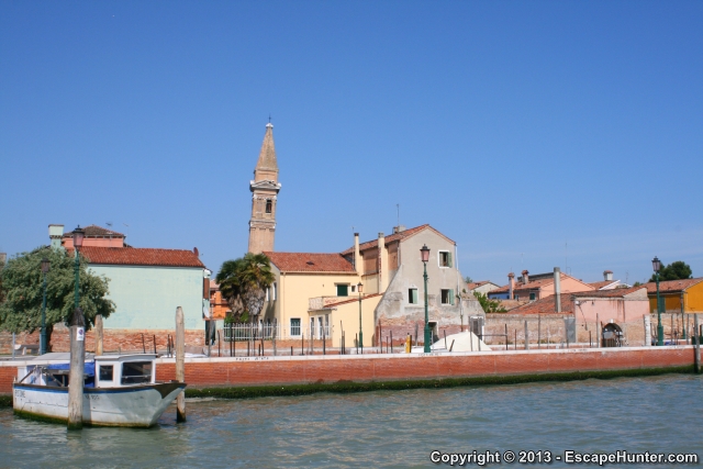 The leaning tower of Burano