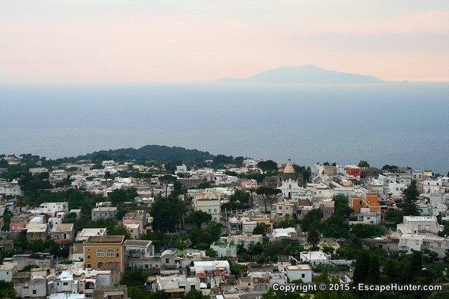 Trees and buildings of Anacapri
