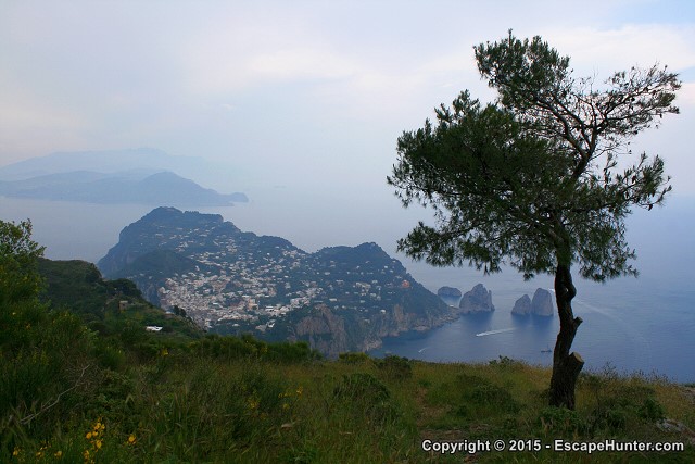 View of Capri from Monte Solaro