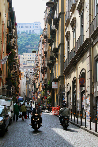 Narrow street in Naples