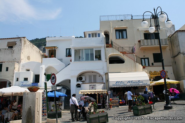 External stairs on buildings, Capri