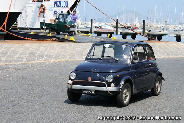 Small Fiat car on Procida