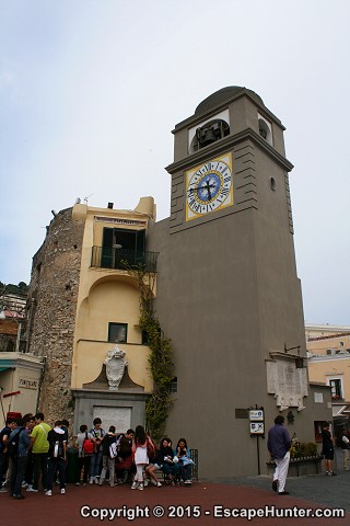 Clock tower of Capri