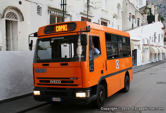 Bus on Capri