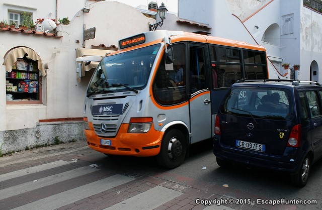 Really small bus on Capri