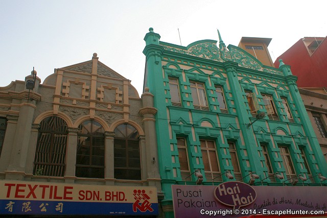 Colourful old Chinese buildings