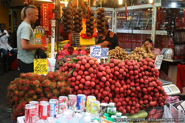 Fruit seller in Chinatown
