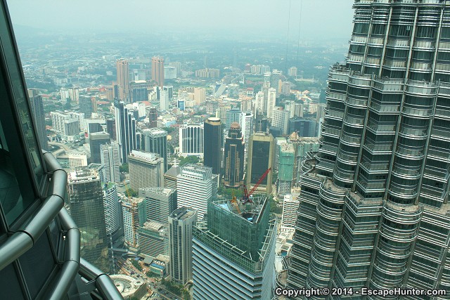 Kuala Lumpur's skyline with the other tower