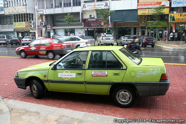 Green taxi in KL