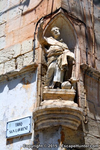 Religious statue in Sliema