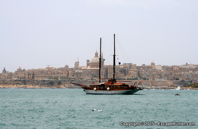 Old boat near Valletta
