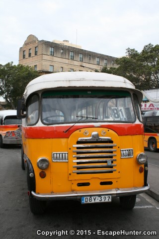 Old bus in Valletta
