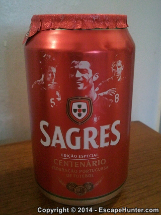 Beer can with Crisitano Ronaldo