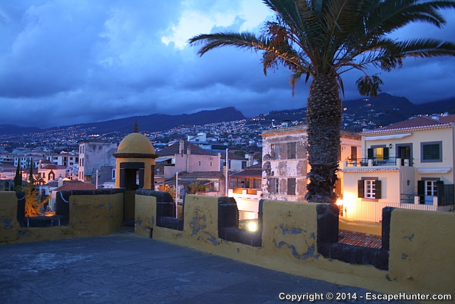 Evening view of Funchal