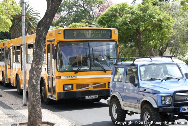 Funchal yellow bus