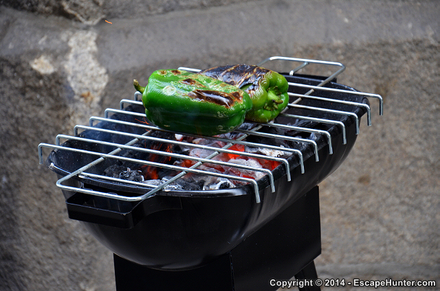 Peppers on the grill!