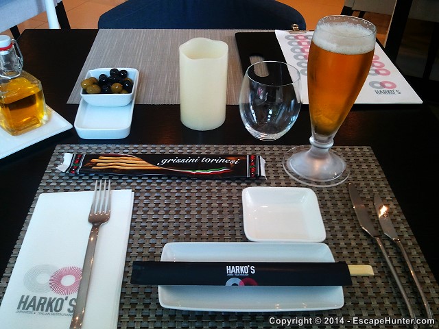 Table at Harko's Restaurant