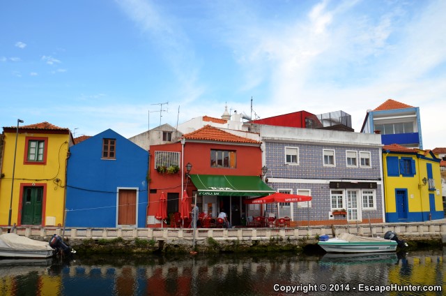 Various colourful buildings