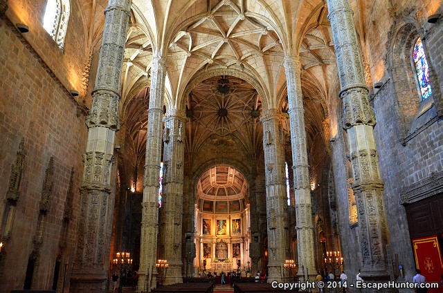 The Jerónimos Monastery's interior