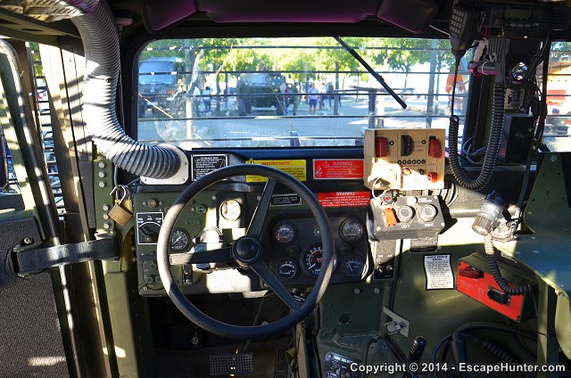 Military Hummvee interior
