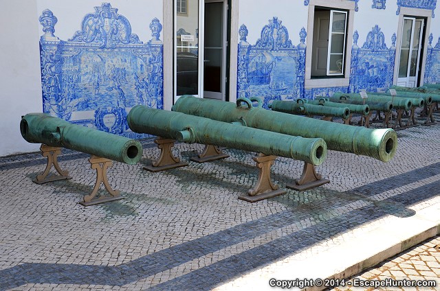 Very old cannons in Lisbon
