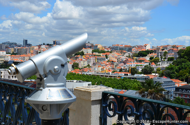 Lisbon skyline viewpoint