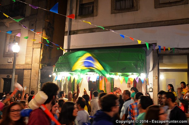 Brazilians partying