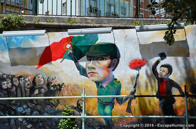 Carnation Revolution street art