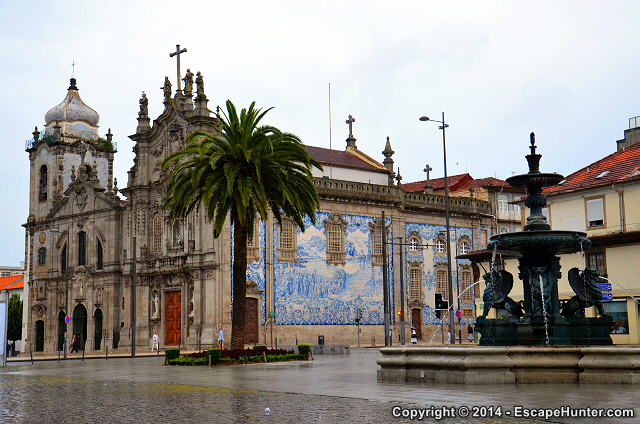 Old Baroque church in Porto
