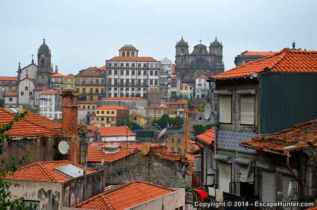 Building after rain in Porto