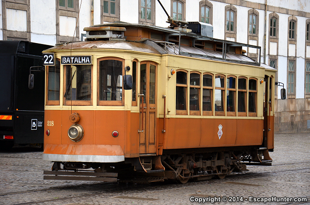 Heritage tram in Porto