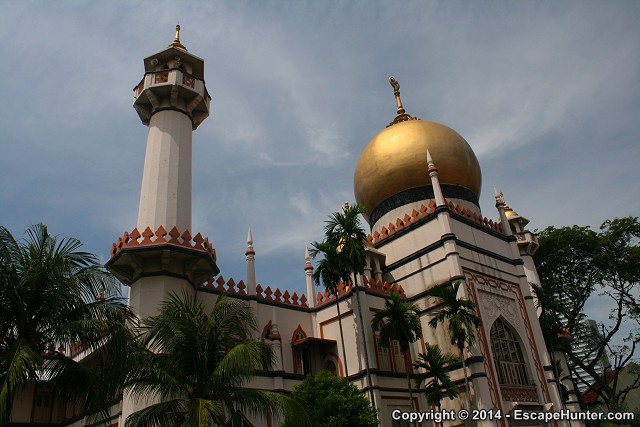 Golden cupola mosque