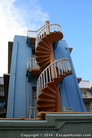 Spiral stairs in Bugis