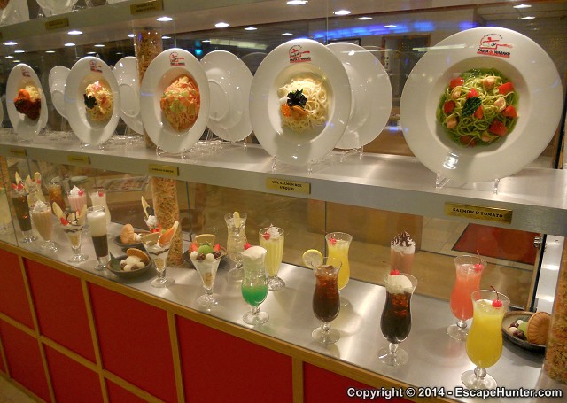 Food at a Changi Airport Restaurant