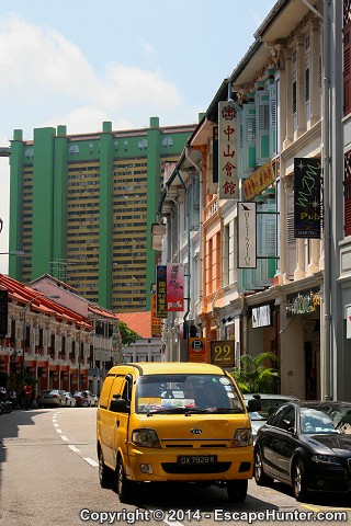 Chinatown street in Singapore