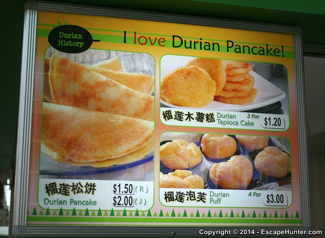 Durian pancakes