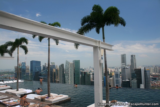 Marina Bay Sands Hotel rooftop pool