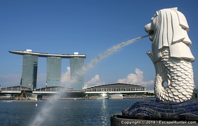 Merlion from behind
